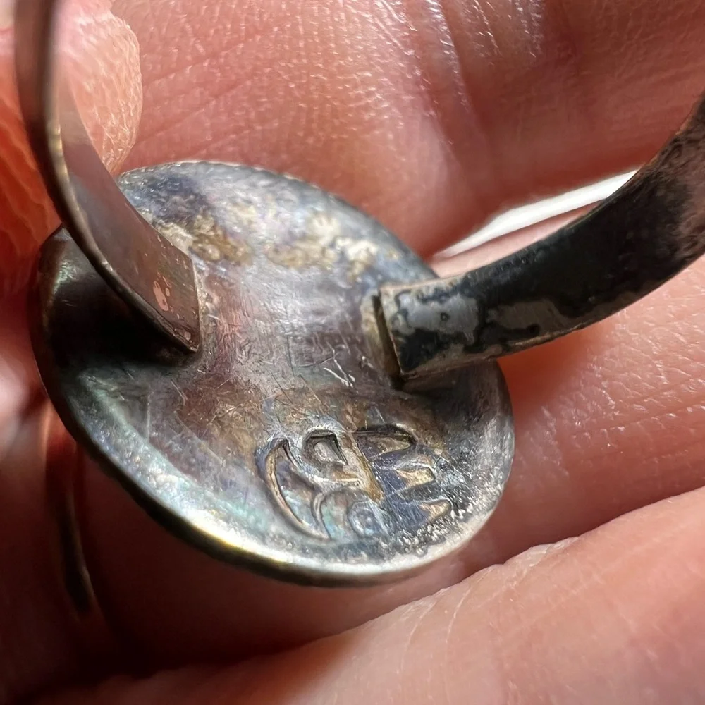 Silver Maze Design Men's Ring